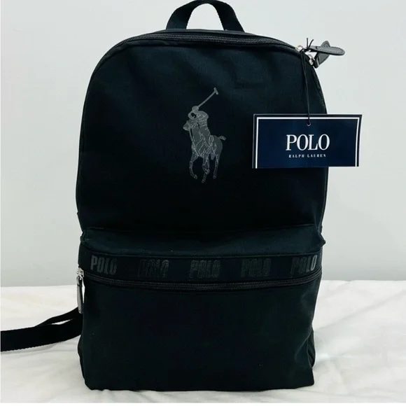 Polo Ralph Lauren Backpack Bookbag Travel Gym Carry-On Overnight Bag – NEW - Picture 1 of 3